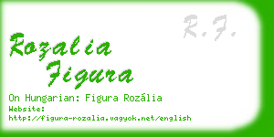 rozalia figura business card