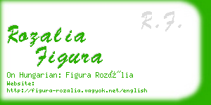 rozalia figura business card